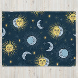 KUSCHELDECKE SONNE MOND UND STERNE
