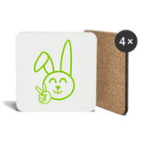 Untersetzer (4er-Set) - weiß