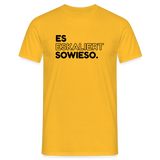 Männer T-Shirt - Gelb