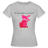Frauen T-Shirt - Grau meliert