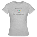 Frauen T-Shirt - Grau meliert