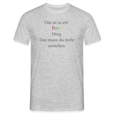 Männer T-Shirt - Grau meliert
