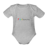 Baby Bio-Kurzarm-Body - Grau meliert