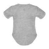 Baby Bio-Kurzarm-Body - Grau meliert